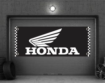 Cartel Retro De Metal Honda 20x30 Cm - Licencia Oficial, Ideal Para Regalo A Fans De Honda
