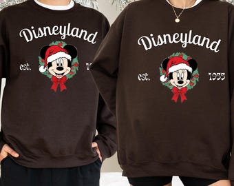Disneyland Christmas Sweatshirt,Christmas Family Sweater, Disneyland Vintage Shirt, Mickey and Friends Christmas Shirt,Disney Crewneck Shirt