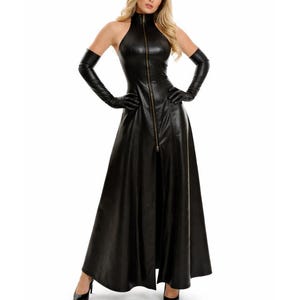 Leather Maxi Dress - Etsy Leather Maxi Dress - Etsy