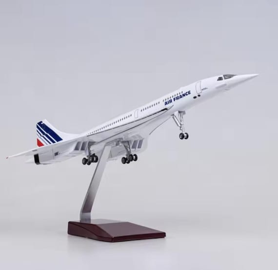 Air France Concorde Model Airplane | 1:125 Scale Resin Collectible