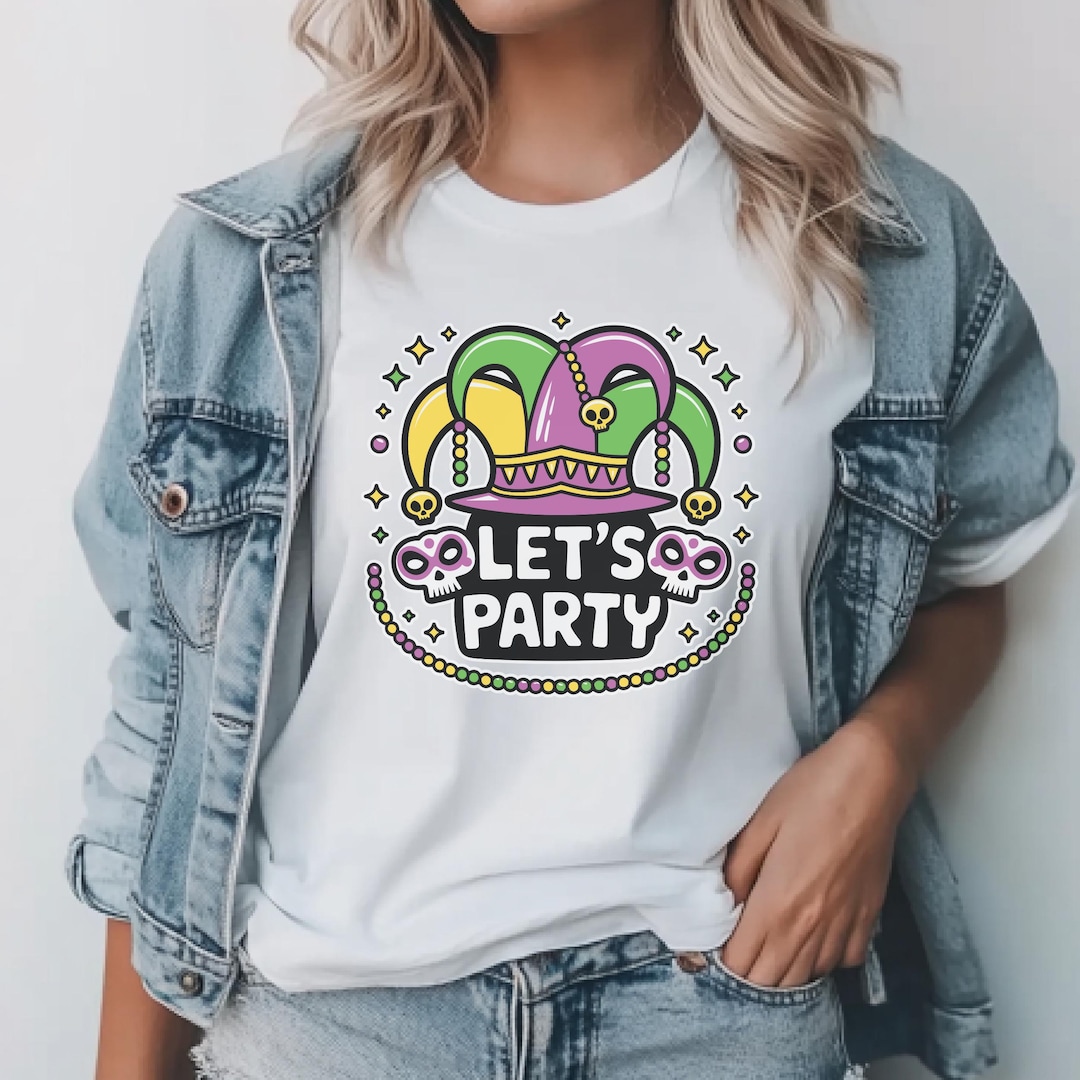 Jester Let Let’s Party Shirt – Jester Hat Parade Tee, Carnival Outfit - Etsy