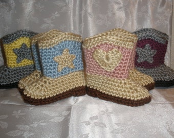 Baby Cowboy Boots Gender Reveal Pregnancy Reveal Announcement Cowgirl Booties Baby Boots Infant Booties