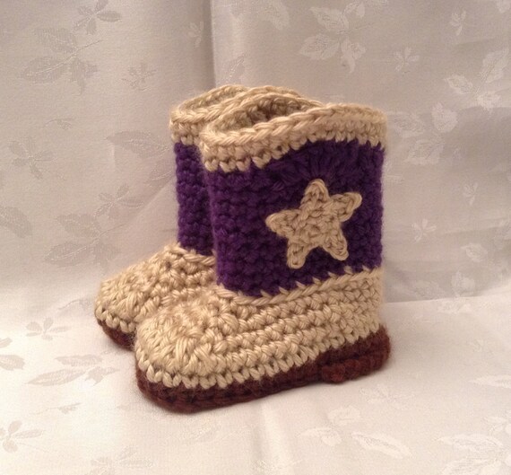 crochet cowboy boots