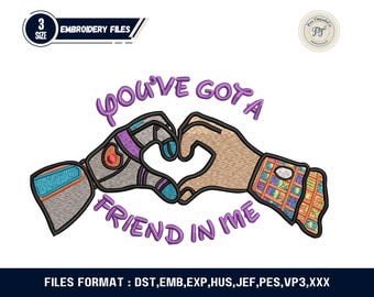 Cartoon Friends Embroidery Design • Animated Storybook Machine File