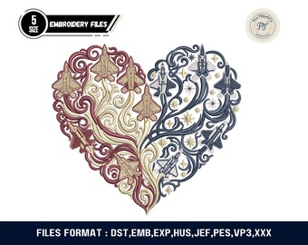 American Flag Fighter Jet Heart Embroidery Design (Digital Download)