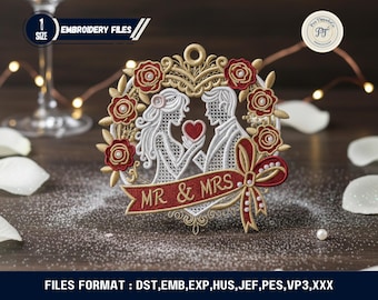 FSL Floral Lace Embroidery Design Instant Download Free Standing Lace Flower Wedding Anniversary Valentine Machine Embroidery