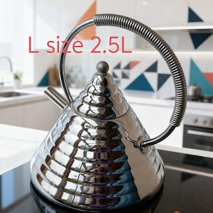 Rare! Vintage Kettle water cooker pot Italian 80s Stella Collection Archimede Coffee service Tea Pot L size  2.5L Without whistle