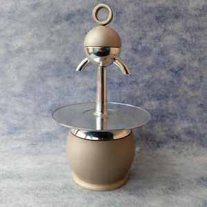 Cafetera moka italiana vintage de los años 80 Omet Papalina / Lisa Express Space Age con doble boquilla, regalo para amantes