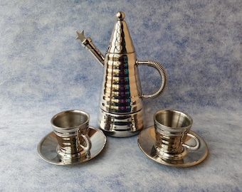 Macchina per caffè espresso o tazza da caffè retrò italiana Stella Collection Archimede, nuova di zecca, per 4/6 tazze, 24 cm*∅11 cm, nella sua scatola originale.