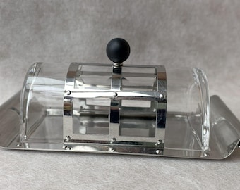 Rare! Vintage Alessi French MGBUT Burriera Butter dish Michael Graves Design MG107