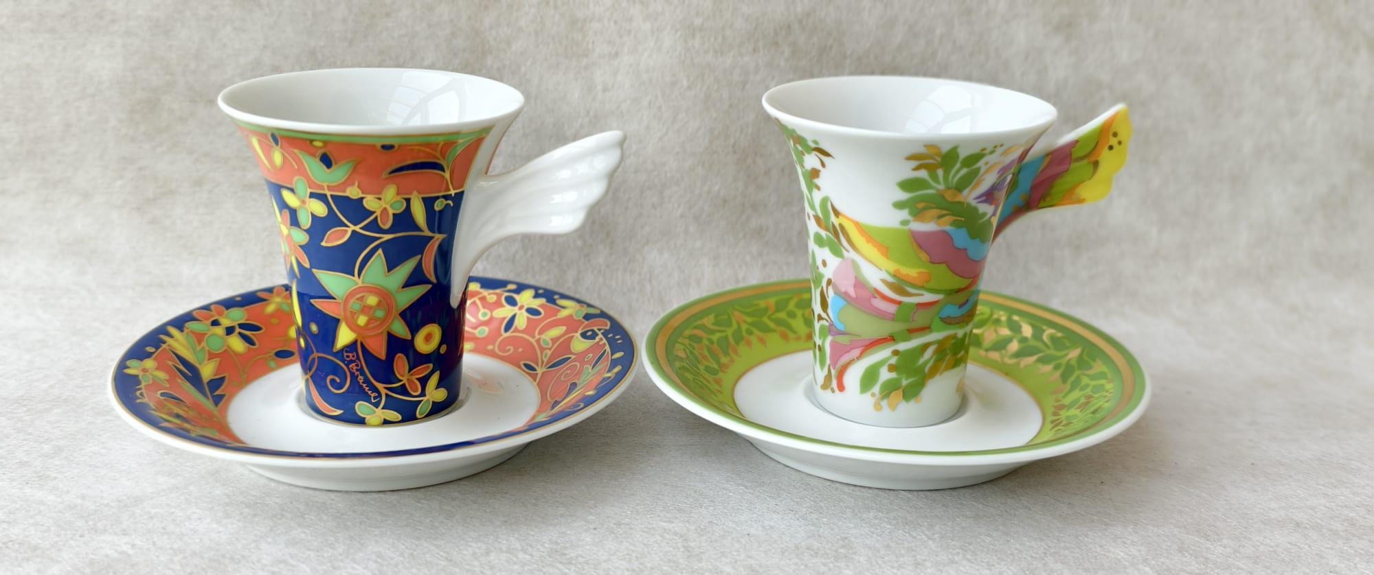 Vintage Rosenthal Mythos Espresso Cup and Saucer Sets, Studio 