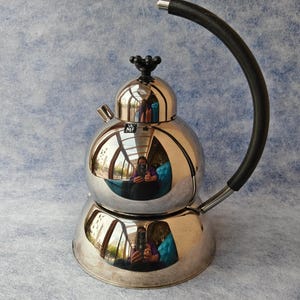 Cafetera espresso vintage WMF diseñada por Matteo Thun, 14 cm x 24 cm: diseño italiano Memphis, 5/6 tazas, regalo para amantes.