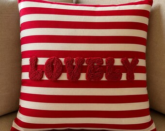 Handmade Punch Needle Pillow Cases, Fall House Decor, Halloween Gifts
