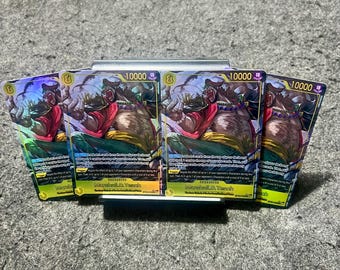 Marshall.D.Teach OP16-119 Alternative Art (AA) - Carta proxy olografica di One Piece [Set di 4]