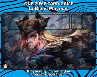 LeBlanc Playmat | Custom Anime Art Desk Mat | Non-Slip Gaming Mousepad | Stitched Edges