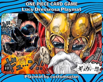 Lucy Dressrosa Playmat | Custom Anime Art Desk Mat | Non-Slip Gaming Mousepad | Stitched Edges
