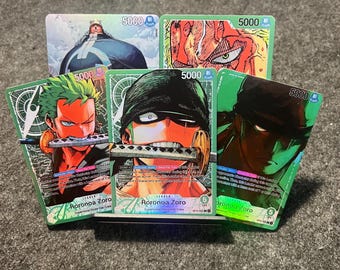 OP12 Green Roronoa Zoro Leader Textured TCG Proxy Card - Etsy