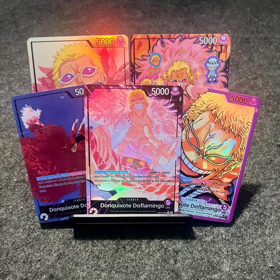 one piece card game donquixote doflamingo OP04-019 Donquixote Doflamingo :: Leader Alternative Art One Piece TCG Card