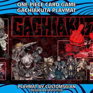 Gachiakuta OP TCG Playmat | Custom Anime Art Desk Mat | Non-Slip Gaming Mousepad | Stitched Edges