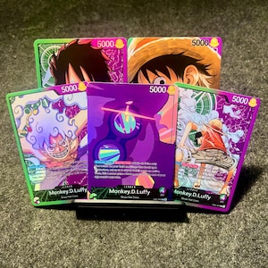 Monkey D. Luffy (EB02), Leader personnalisé de One Piece JCC Vert Violet