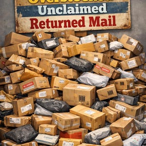 Zufallspaket | Retournierte Post | Überbestand | Unbenutzt | Auflösung