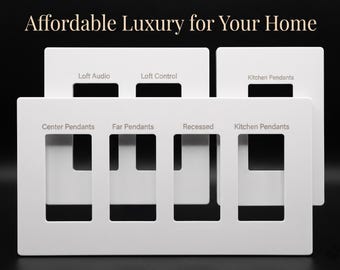 Custom Laser-Engraved Wallplate – Personalized Luxury Light Switch Covers