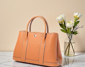 Leather Tote Bag for Women, Large Capacity Shoulder Crossbody Work Handbag