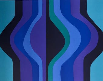 Günter Steinmann abstract lithograph 57.5 x 44 cm 142/250 hand-signed 1971