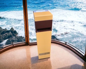 Space age toilet paper holder with ashtray and storage wall mounted 1970s vintage bathroom decor very rare