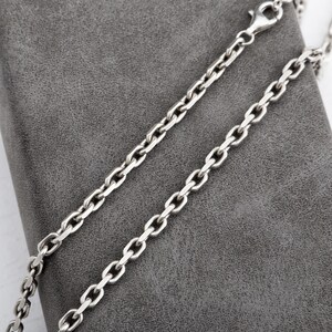 Sterling Silver Cable Link Chain Necklace