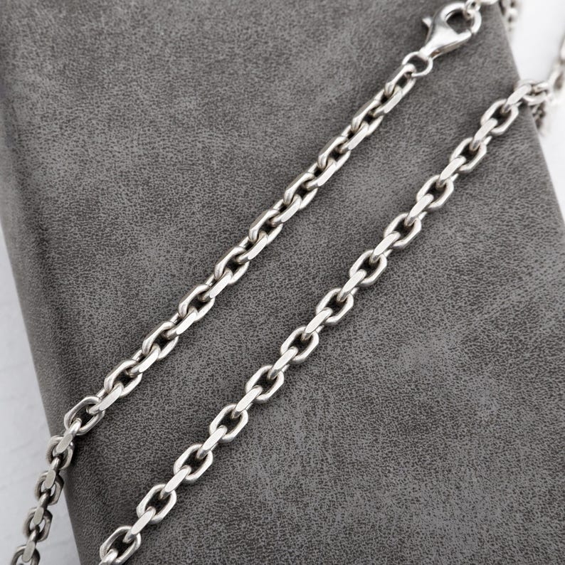 Sterling Silver Cable Link Chain Necklace
