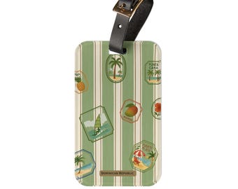 Personalized Travel Luggage Tag, Vacation Accessory, Acrylic Bag Tag