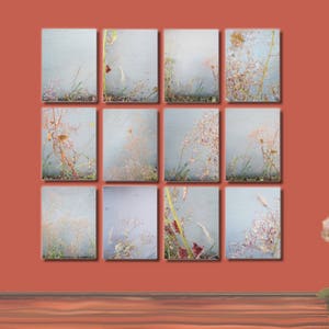 Vancouver (mural): 4th and Burrard Street ( 21 abstract photographs of flowers) printables, gallery wall, nature wall art, home decor, print