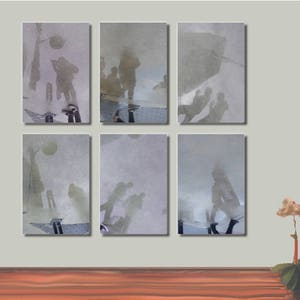 Traveling (pdf mural/ ebook) digital download, rain art print, pdf, blue wall art, gallery wall, printables,modern photography, 12 prints