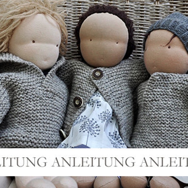 NATURKINDER Puppen Wickelpullover und Jacke (zwei Varianten)