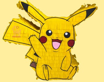 Pokémon-Piñata, handgefertigte Geburtstagsdekoration, individuelle Kinderparty-Dekoration