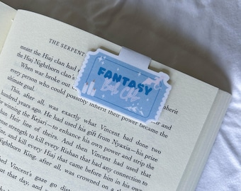 Fantasy Book Club Magnetic Bookmark, Cute Book Lover Gift, Bookish Accessory, Romance Reader Bookmark, Bookworm Gift
