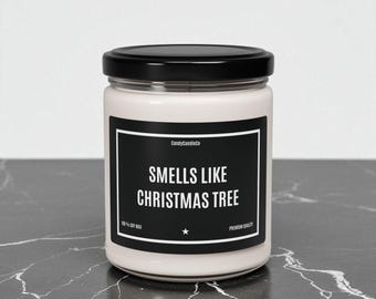 Vela navideña de soja perfumada de 9 oz, vela acogedora, única, año nuevo