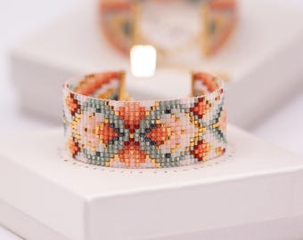 Patroon kralenarmband – bohostijl, Miyuki Delica 11/0 (pdf-patroon) | PAPAJA VLAM
