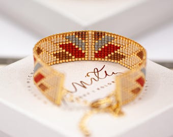 Bead Loom Bracelet Pattern – Boho Miyuki Delica 11/0 (PDF Pattern) | AGAVE