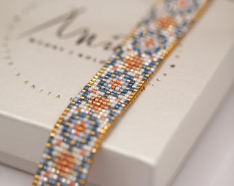 Patroon kralenarmband – Royal Ethno Style, Miyuki Delica 11/0 (pdf-patroon)