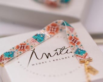 Bead Loom Bracelet Pattern – Boho Style, Miyuki Delica 11/0 (PDF Pattern) | JOYFUL OCEAN