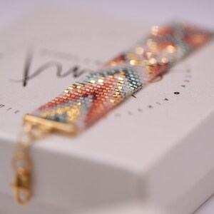 Patroon kralenarmband – bohostijl, Miyuki Delica 11/0 (pdf-patroon) | LENTETUIN afbeelding 4
