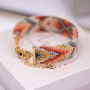 Patroon kralenarmband – bohostijl, Miyuki Delica 11/0 (pdf-patroon) | LENTETUIN afbeelding 8