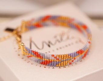 Bead Loom Bracelet Pattern – Geometric Boho Art Deco  (Digital PDF Pattern) | NAXOS