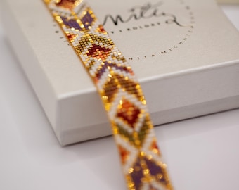Bead Loom Bracelet Pattern – Boho Style, Miyuki Delica 11/0 (PDF Pattern) | VELORA