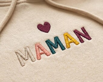 Valentinstag Geschenk Bestickt Text Herz | Hoodie Personalisiert