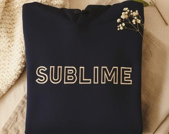 Personalized Embroidered College Style Hoodie | Custom Name and Word Hoodie | Unisex Couple Gift | Handmade in France, 22 Colors
