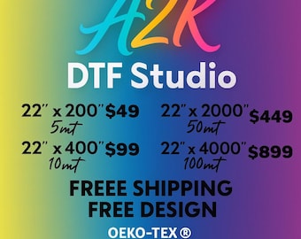 Custom DTF Transfer Ready to Press | Wholesale Heat Transfers | Bulk Direct to Film Prints