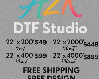 Premium High-Quality DTF Transfers - Ready to Press Heat Transfers - Wholesale Pricing for Small Business
